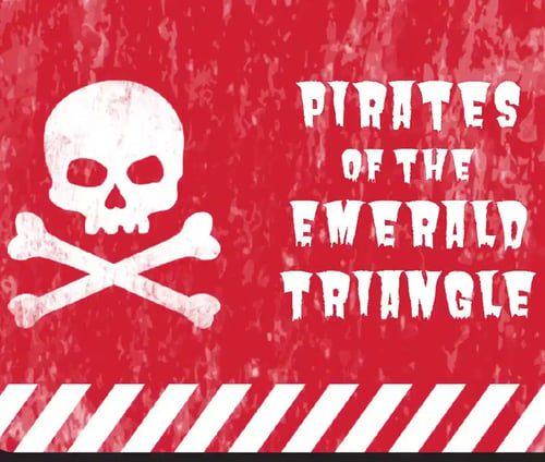 a red and white sign with a skull and crossbones
