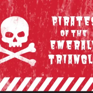a red and white sign with a skull and crossbones