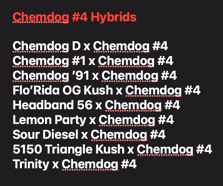 Chemdog #4 Hybrids....Choose your own!